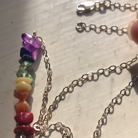 Sparkly Fun Rainbow Necklace - Picture 3 of 3